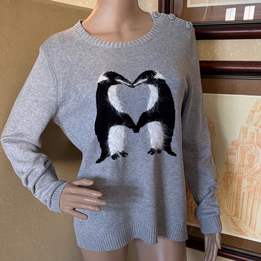 Charter Club Women’s Partners for Life Sweater Top sz L P